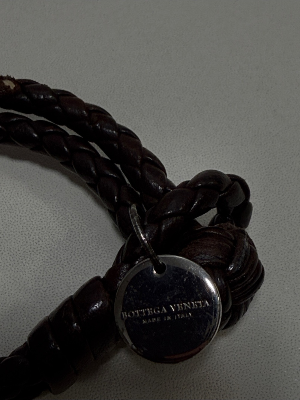 Vintage Bottega Veneta Double-Row Intrecciato Nappa Leather Bracelet - Picture 2 of 6